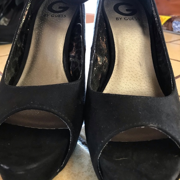 G BY GUESS Black Suede Heels - Picture 2 of 8